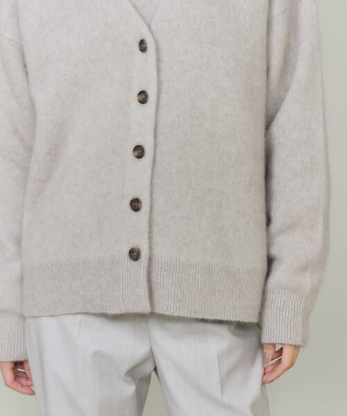 INED / イネド カーディガン・ボレロ | チャイニーズラクーンVネックカーディガン | 詳細15