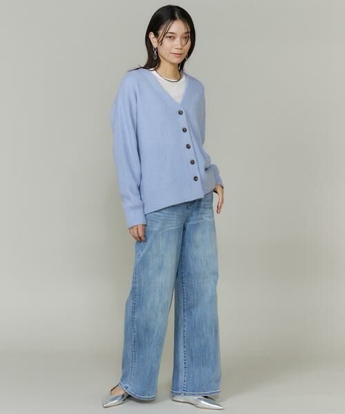 INED / イネド カーディガン・ボレロ | チャイニーズラクーンVネックカーディガン | 詳細6
