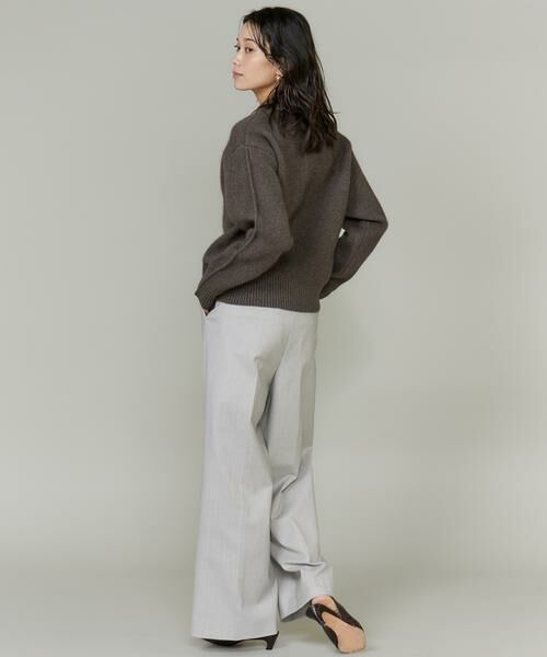 INED / イネド カーディガン・ボレロ | フォックスブレンド襟付きジップカーディガン《YVON》 | 詳細10