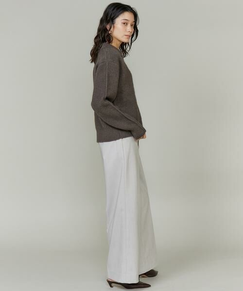 INED / イネド カーディガン・ボレロ | フォックスブレンド襟付きジップカーディガン《YVON》 | 詳細9