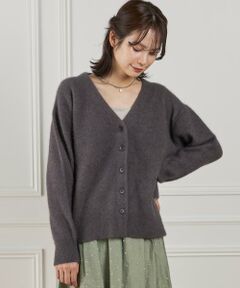 INED / イネド カーディガン・ボレロ | 《大きいサイズ》チャイニーズラクーンVネックカーディガン