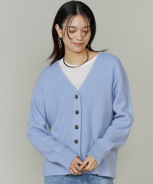 INED / イネド カーディガン・ボレロ | 《大きいサイズ》チャイニーズラクーンVネックカーディガン | 詳細4