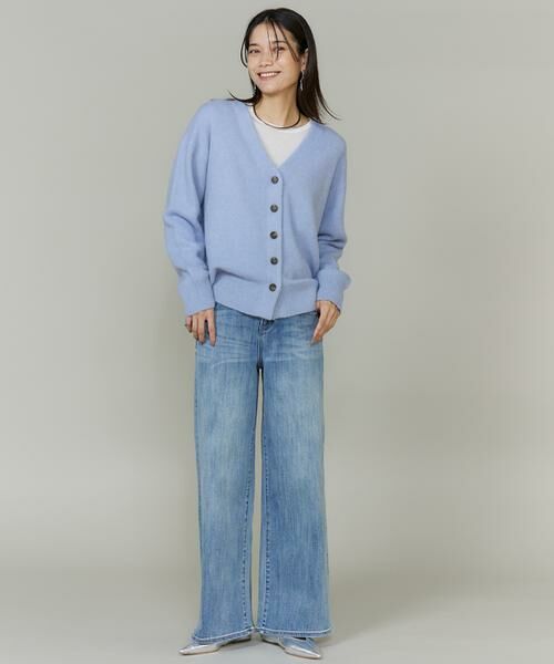 INED / イネド カーディガン・ボレロ | 《大きいサイズ》チャイニーズラクーンVネックカーディガン | 詳細5