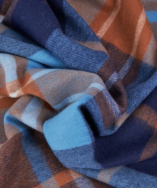 INED / イネド マフラー・ショール・スヌード・ストール | チェック柄ウール100%ストール | 詳細5