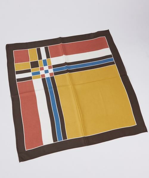 INED / イネド マフラー・ショール・スヌード・ストール | 幾何学柄スカーフ | 詳細1