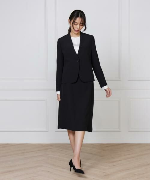 INED / イネド ノーカラージャケット | カラーレスジャケット | 詳細10