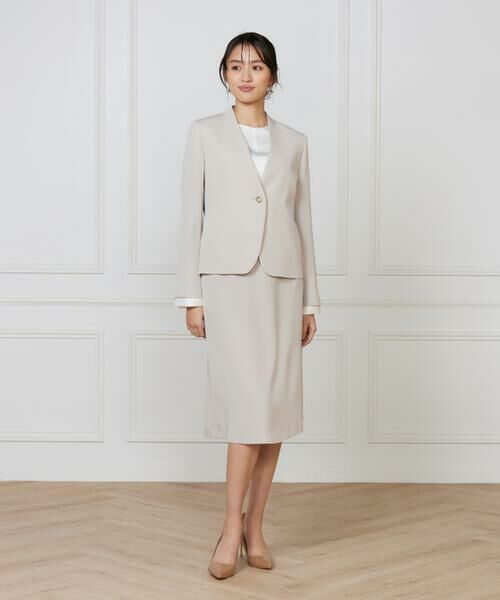 INED / イネド ノーカラージャケット | カラーレスジャケット | 詳細2