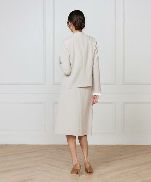 INED / イネド ノーカラージャケット | 《大きいサイズ》カラーレスジャケット | 詳細5