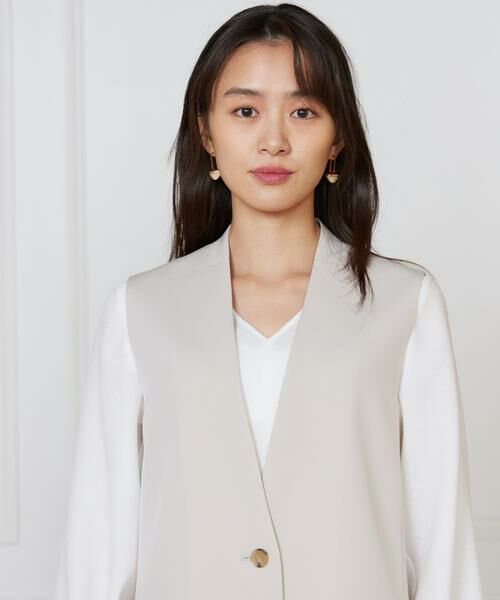 INED / イネド ベスト | 《大きいサイズ》カラーレスジレ | 詳細13