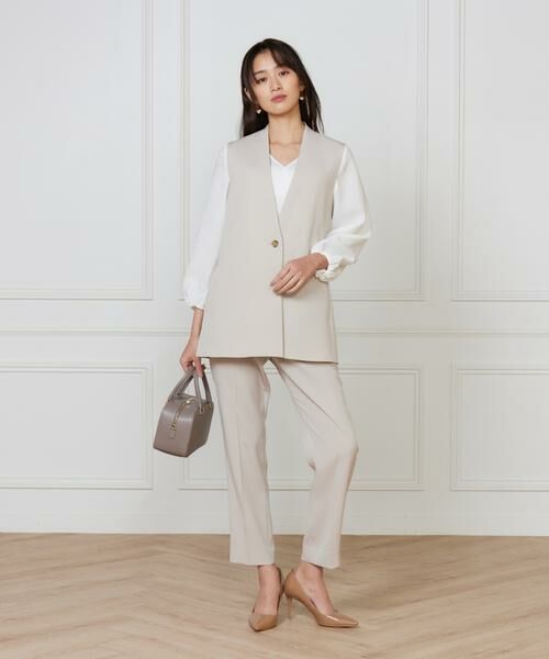 INED / イネド ベスト | 《大きいサイズ》カラーレスジレ | 詳細2