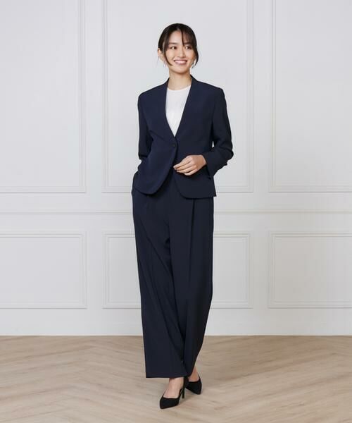 INED / イネド その他パンツ | 《大きいサイズ》ワンタックストレートセミワイドパンツ | 詳細2