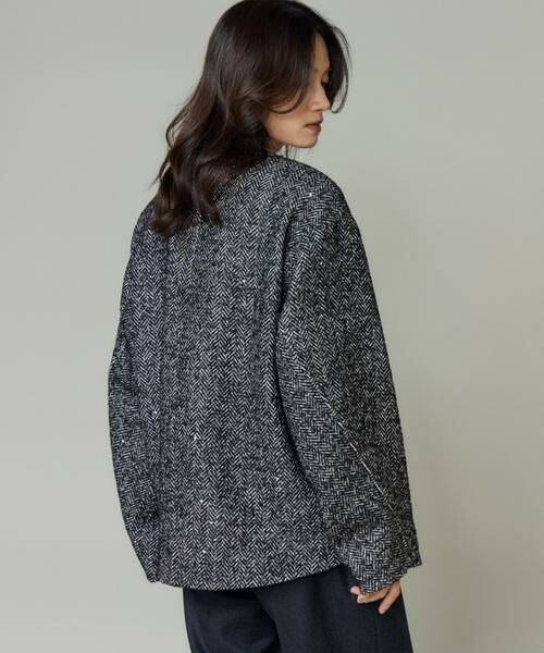 INED / イネド ブルゾン | ノーカラーブルゾン | 詳細10