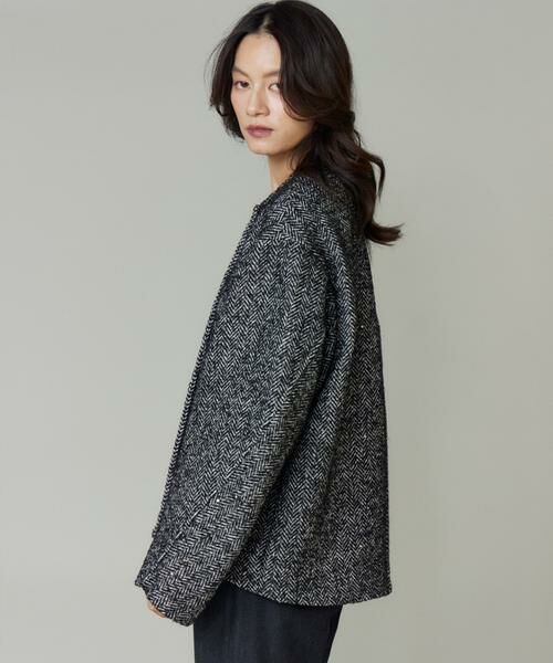 INED / イネド ブルゾン | ノーカラーブルゾン | 詳細9