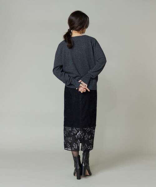 INED / イネド ミニ・ひざ丈スカート | ベルベットスカート | 詳細4