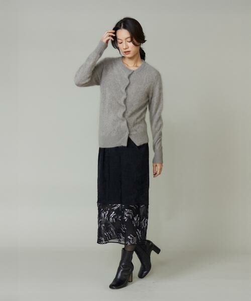 INED / イネド カーディガン・ボレロ | カシミヤアシンメトリーカーディガン | 詳細6