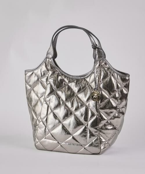 INED / イネド ハンドバッグ | メタリックキルティングトートバッグ《MARCO MASI》 | 詳細1