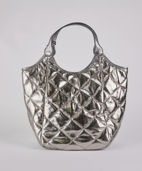 INED / イネド ハンドバッグ | メタリックキルティングトートバッグ《MARCO MASI》 | 詳細3