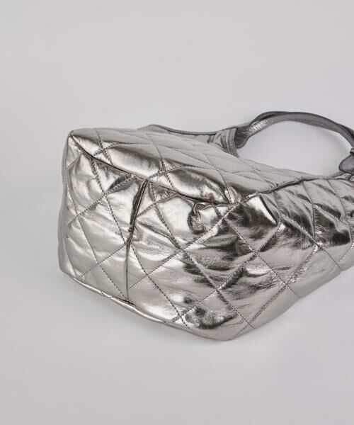 INED / イネド ハンドバッグ | メタリックキルティングトートバッグ《MARCO MASI》 | 詳細4