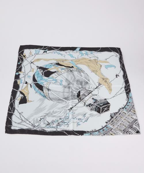 INED / イネド マフラー・ショール・スヌード・ストール | シルクスカーフ　モンゴルフィエバルーン《manipuri》 | 詳細1