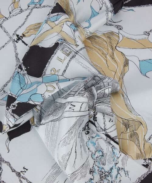 INED / イネド マフラー・ショール・スヌード・ストール | シルクスカーフ　モンゴルフィエバルーン《manipuri》 | 詳細2