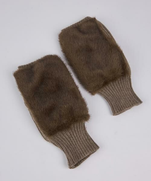 INED/イネド フィンガーレスグローブ《ALPO》 ブラウン 40 INED/イネド フィンガーレスグローブ《ALPO》 ブラウン 40