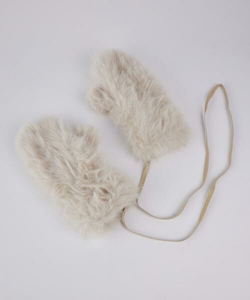 INED / イネド 手袋 | MAFFORA MONTON WITH STRAP ストラップ付ファーグローブ《ALPO》 | 詳細2