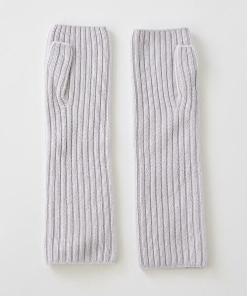 INED / イネド 手袋 | ミドルゲージカシミヤ リブアームウォーマー《ASAUCE MELER》 | 詳細2