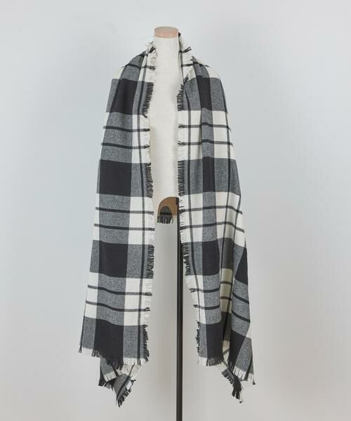 INED / イネド マフラー・ショール・スヌード・ストール | ウルトラファインラムミニバスケットタータンストール《ASAUCE MELER》 | 詳細2