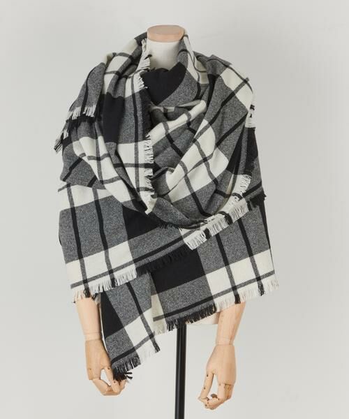 INED / イネド マフラー・ショール・スヌード・ストール | ウルトラファインラムミニバスケットタータンストール《ASAUCE MELER》 | 詳細4