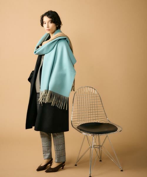 INED / イネド マフラー・ショール・スヌード・ストール | スポンディッシュカシミヤリバーシブルストール《ASAUCE MELER》 | 詳細2