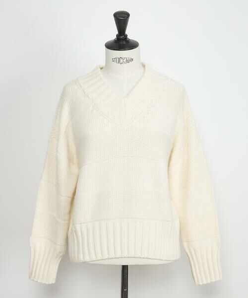 INED / イネド ニット・セーター | CASHEART カシミヤ編地変化バルキーニット | 詳細1