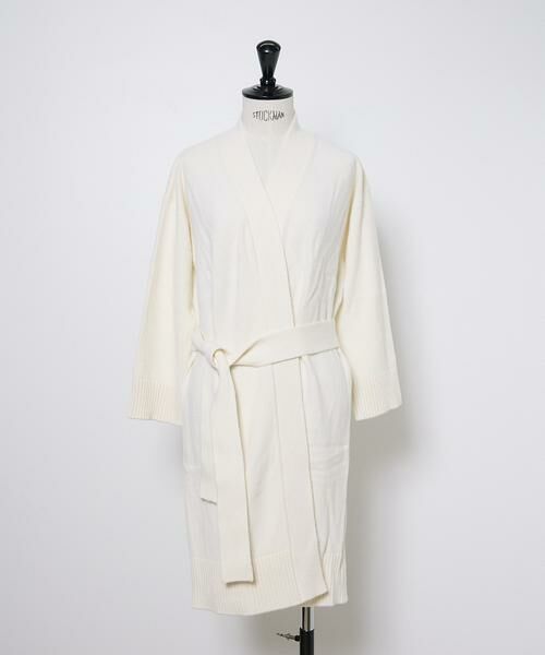 INED / イネド カーディガン・ボレロ | CASHEART カシミヤロングカーディガン（オフホワイト1）