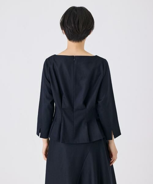 INED / イネド シャツ・ブラウス | ハイカウントフラノ ウエストタックブラウス | 詳細11