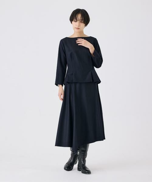 INED / イネド シャツ・ブラウス | ハイカウントフラノ ウエストタックブラウス | 詳細3