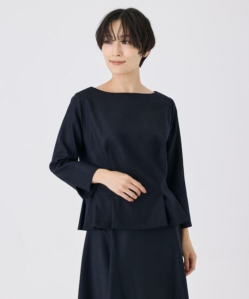 INED / イネド シャツ・ブラウス | 《大きいサイズ》ハイカウントフラノ ウエストタックブラウス | 詳細10