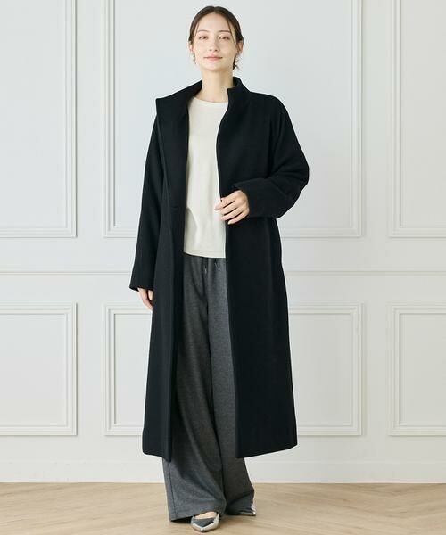 INED / イネド その他アウター | 《大きいサイズ》スタンドカラーラグランスリーブコート | 詳細12