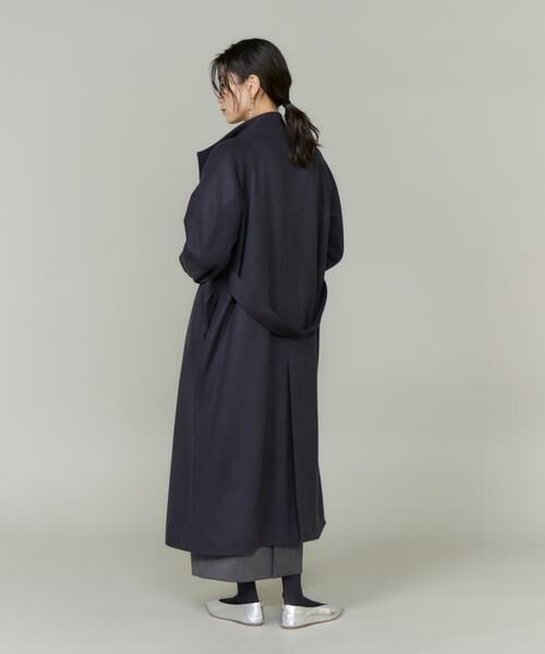 INED / イネド その他アウター | 《大きいサイズ》スタンドカラーラグランスリーブコート | 詳細4