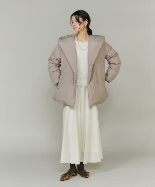 INED / イネド ダウンジャケット・ベスト | ショールカラーフードダウンコート | 詳細9