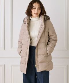 INED / イネド ダウンジャケット・ベスト | 《大きいサイズ》フェイクファーフードミドルダウンコート《WEB限定》