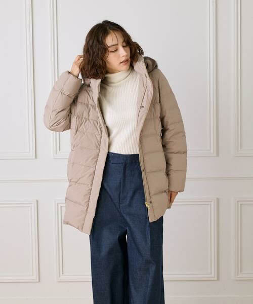 INED / イネド ダウンジャケット・ベスト | 《大きいサイズ》フェイクファーフードミドルダウンコート《WEB限定》 | 詳細12