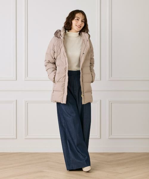 INED / イネド ダウンジャケット・ベスト | 《大きいサイズ》フェイクファーフードミドルダウンコート《WEB限定》 | 詳細5