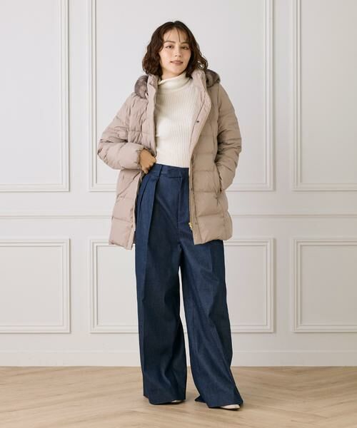 INED / イネド ダウンジャケット・ベスト | 《大きいサイズ》フェイクファーフードミドルダウンコート《WEB限定》 | 詳細6