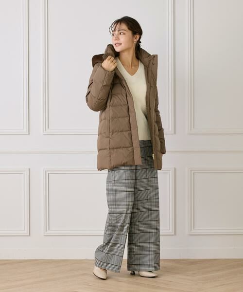 INED / イネド ダウンジャケット・ベスト | 《大きいサイズ》フェイクファーフードミドルダウンコート《WEB限定》 | 詳細9