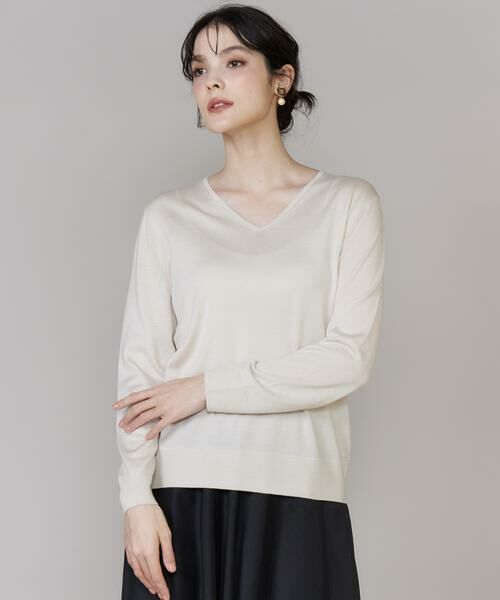 INED / イネド ニット・セーター | 《CONTESSA》シルクカシミヤVネックニット | 詳細8
