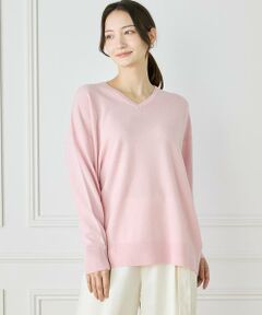 INED / イネド ニット・セーター | 《WEB限定カラー》カシミヤ混Vネックチュニックニット 　