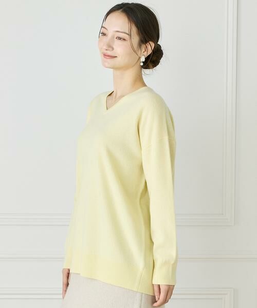 INED / イネド ニット・セーター | 《WEB限定カラー》カシミヤ混Vネックチュニックニット 　 | 詳細10