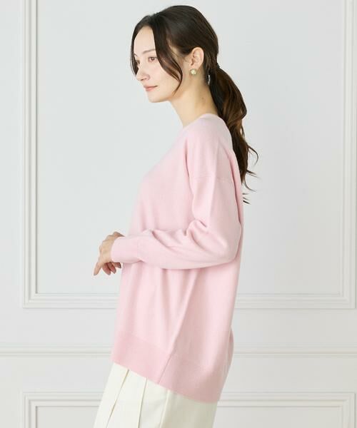 INED / イネド ニット・セーター | 《WEB限定カラー》カシミヤ混Vネックチュニックニット 　 | 詳細8