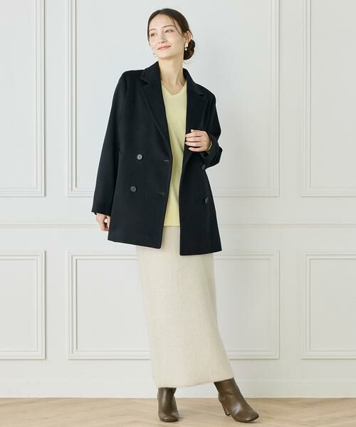 INED / イネド ニット・セーター | 《大きいサイズ》カシミヤ混Vネックチュニックニット《WEB限定カラー》 | 詳細13