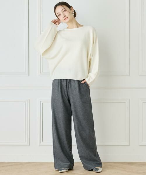 INED / イネド ニット・セーター | 《大きいサイズ》カシミヤ混ドルマンスリーブニット《WEB限定カラー》 | 詳細13