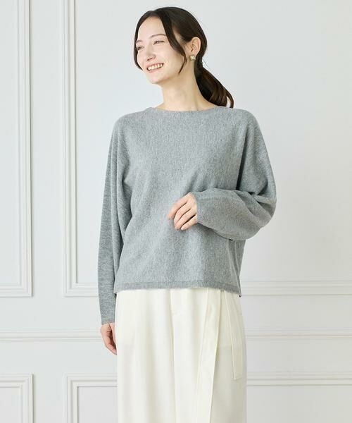INED / イネド ニット・セーター | 《大きいサイズ》カシミヤ混ドルマンスリーブニット《WEB限定カラー》 | 詳細7